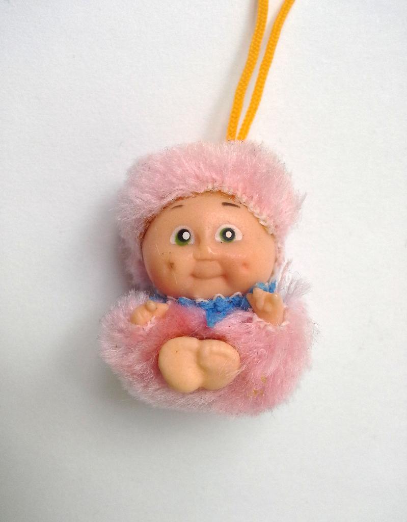Collier mini peluche Patouf rose vintage, Enlèvement, Utilisé, Rose