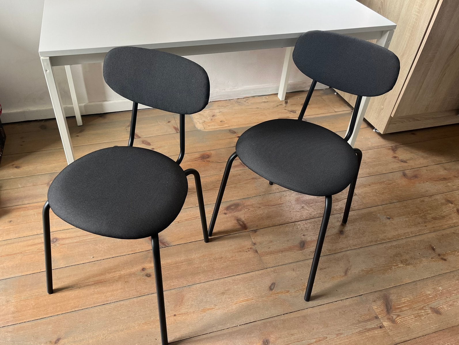 Table + chairs IKEA, Maison & Meubles, Deux, Enlèvement, Utilisé, Bois