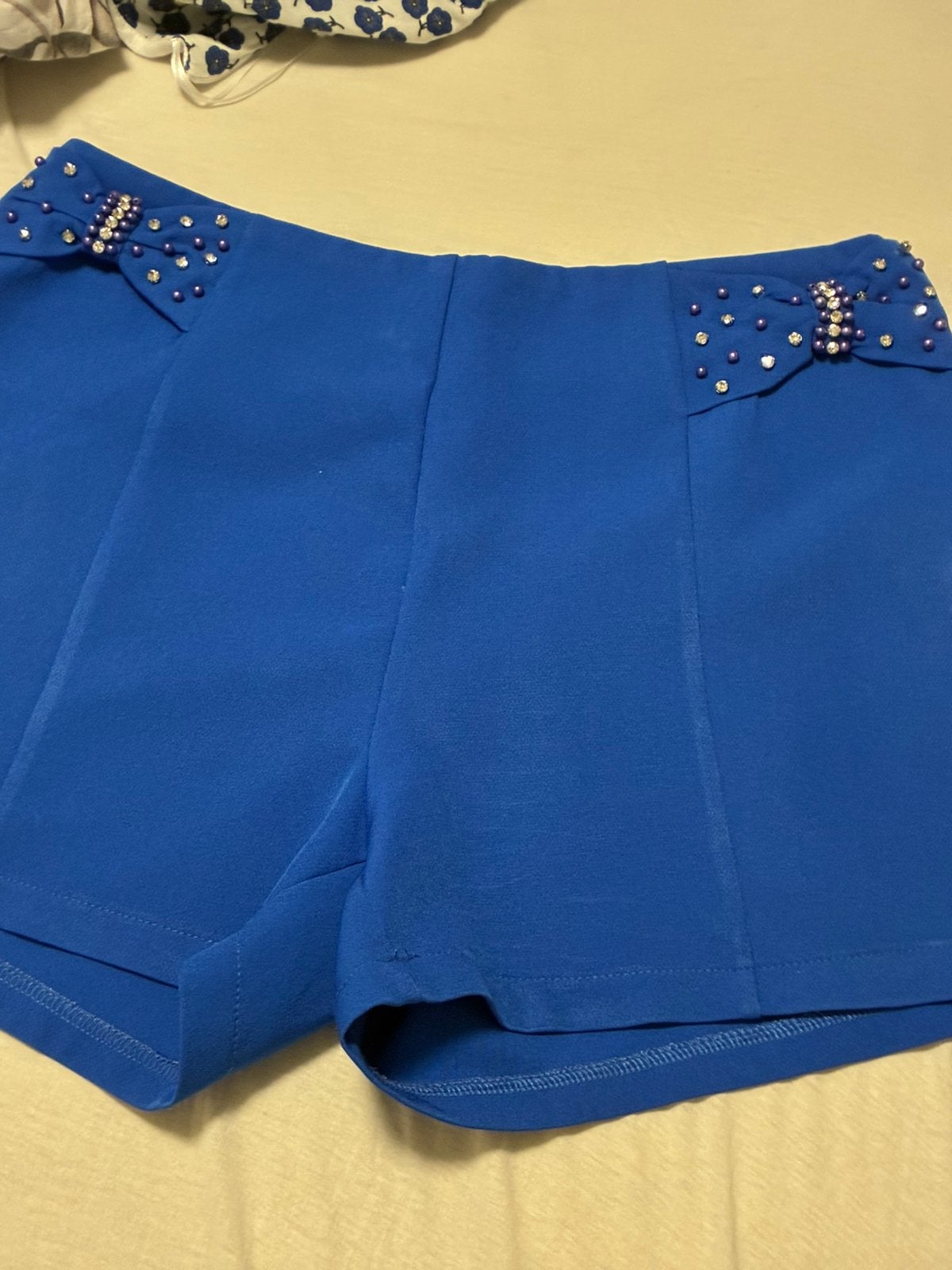Short dames, Ophalen, Blauw, Kort