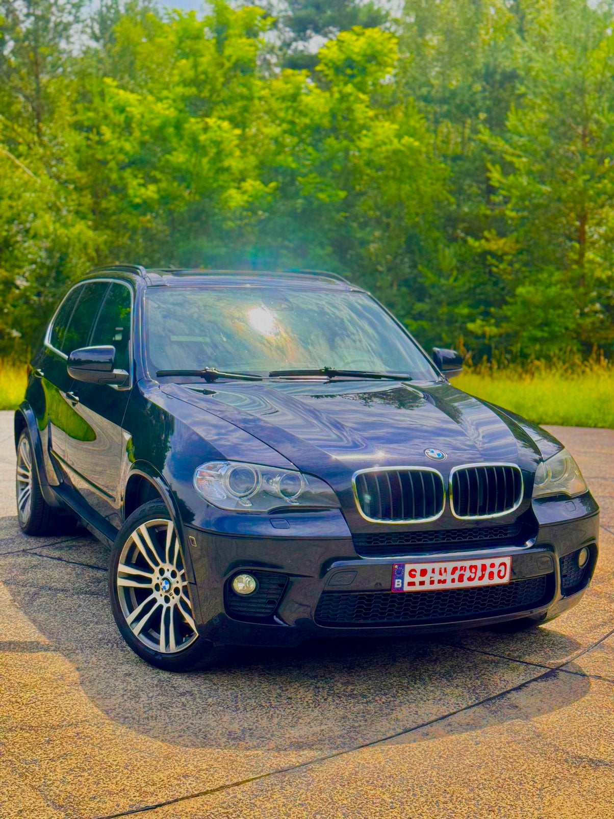 BMW X5 xDrive40d M-Pack –2011–Lichte Vracht, Auto's, Euro 5, 2993 cc, Blauw, Bi-Xenon koplampen