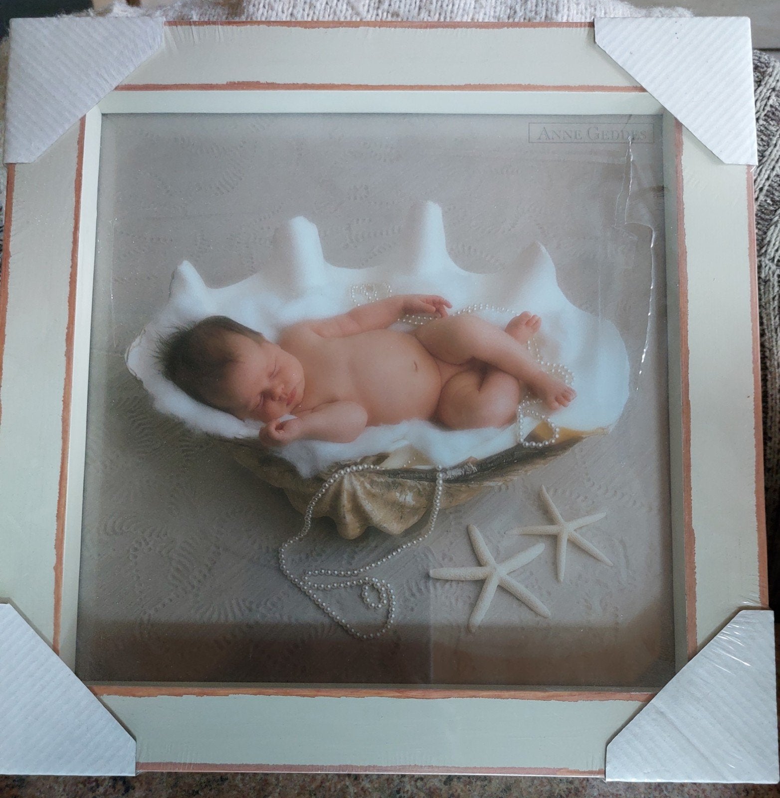 Anne Geddes - Baby in shell, Neuf, 30 cm, Enlèvement ou Envoi, Beige