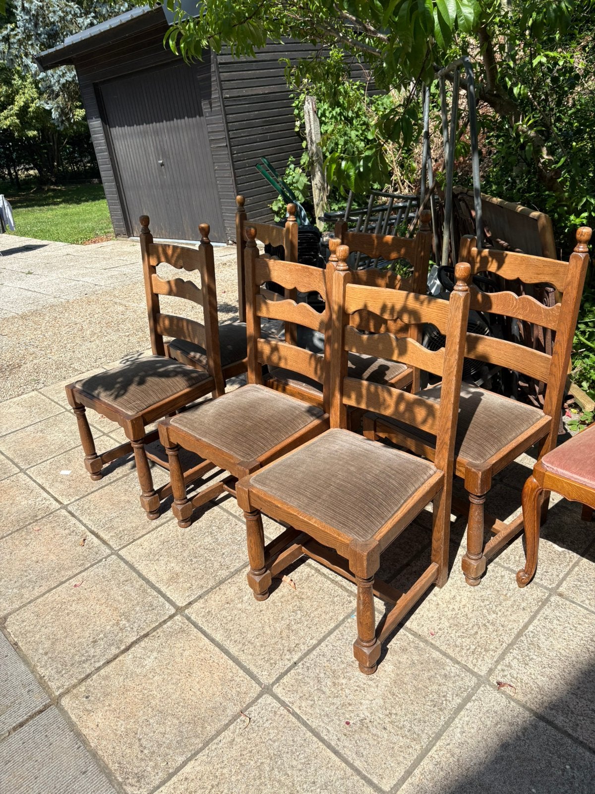 Antieke stoelen 6 stuks, Ophalen