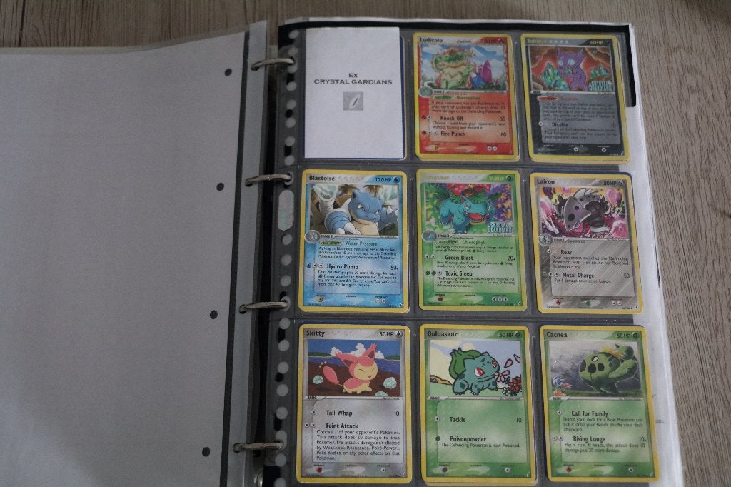 Prachtige Vintage Pokémon Kaarten Collectie Binder, Ophalen, Zo goed als nieuw, Meerdere kaarten, Foil