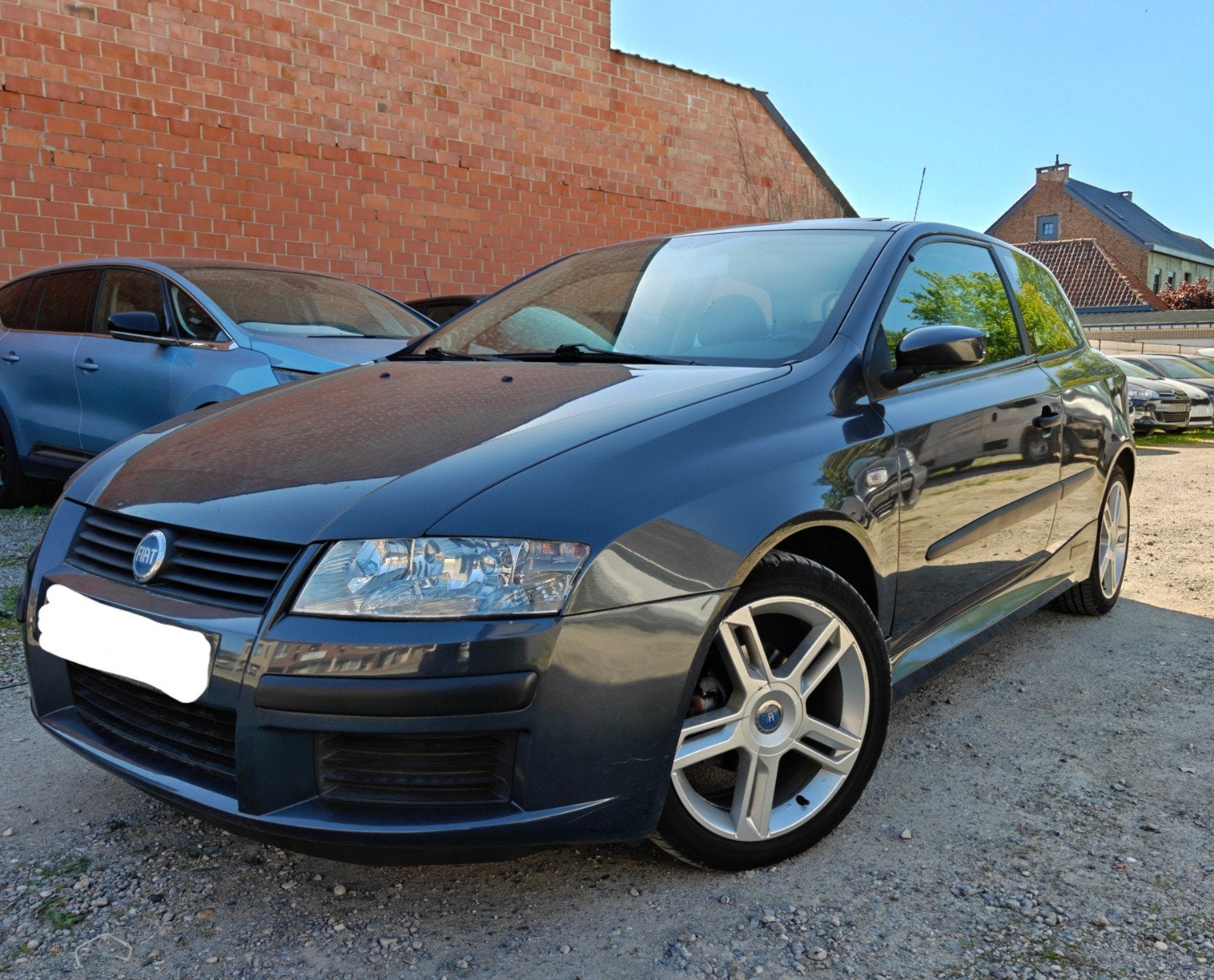 Fiat Stilo 1.4i/ 138.000 km/ 2005/ Panoramisch dak/ CT OK, Auto's, Fiat, Panoramadak, Stof, Zwart, Stilo