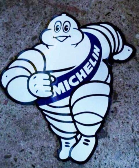 Panneau de décoration publicitaire en fonte Michelin, Collections, Enlèvement ou Envoi, Comme neuf, Panneau publicitaire