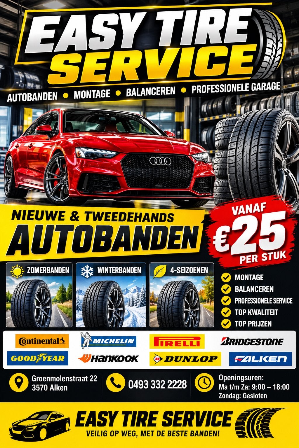 Auto Banden 0493332228, Ophalen of Verzenden