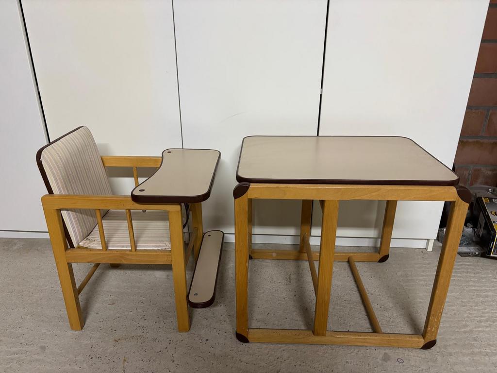 Kinderstoel en tafeltje: gratis op te halen, Enlèvement, Utilisé, Table(s) et Chaise(s)