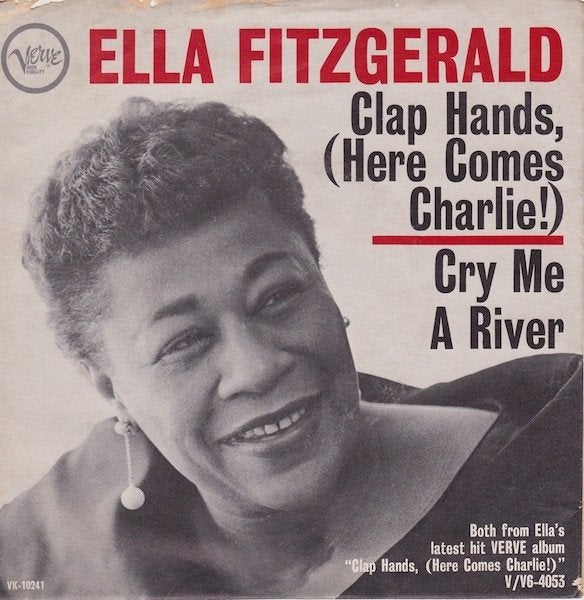 7" Ella Fitzgerald – Clap Hands  / Cry Me A River, CD & DVD, Enlèvement ou Envoi, 7 inch, Promo, Utilisé