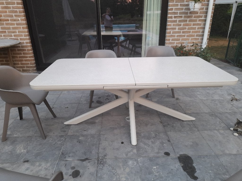 Tuintafel, Enlèvement, Comme neuf, Rectangulaire, Autres matériaux