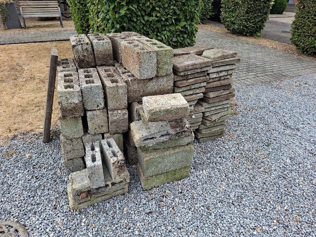betonblokken en stoepdallen, Doe-het-zelf en Bouw, Ophalen, Gebruikt
