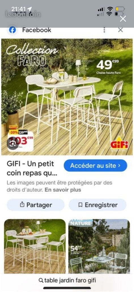 Table haute de jardin, Jardin & Terrasse, Enlèvement, Utilisé, Ovale, Métal