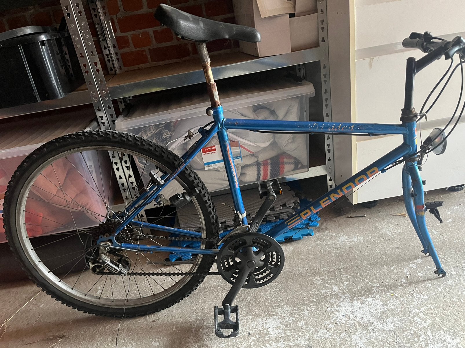26” retro mtb - opknapper, Ophalen, Gebruikt, Velgrem, 26 inch