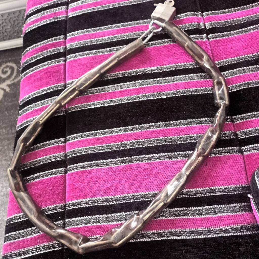 1 Chaîne Antivol moto  vélo cadenas 2 Clés, Motos, Enlèvement