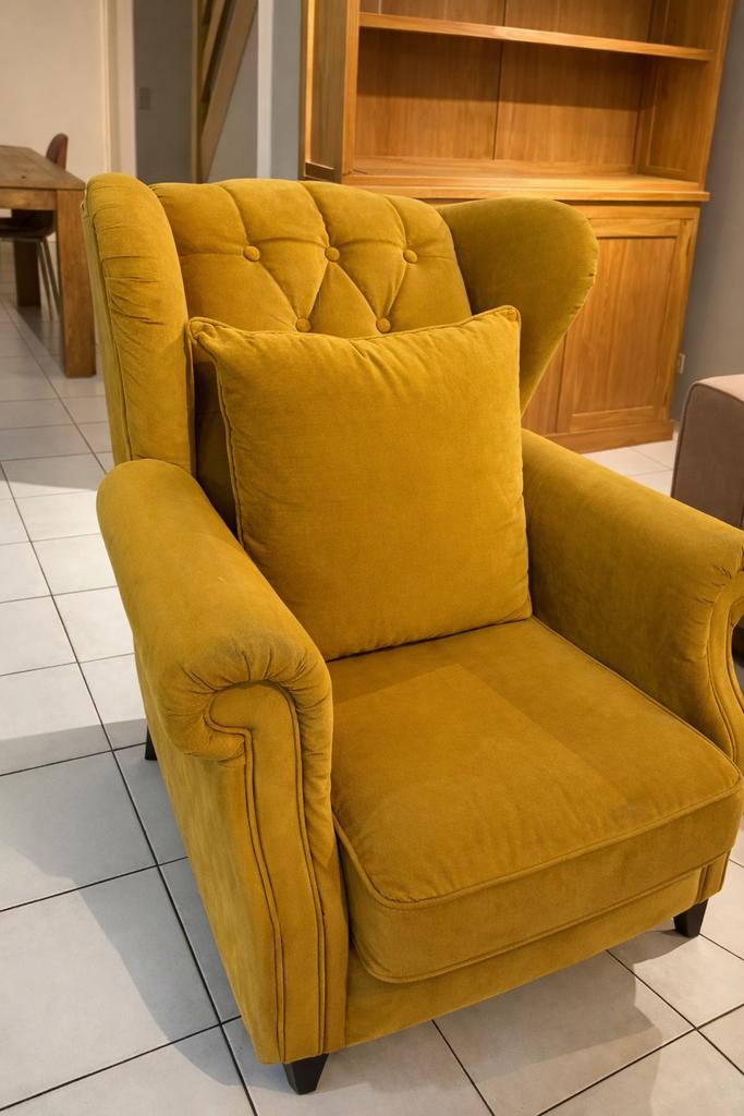 Fauteuil Wingback, Maison & Meubles, Fauteuils, Enlèvement, Utilisé