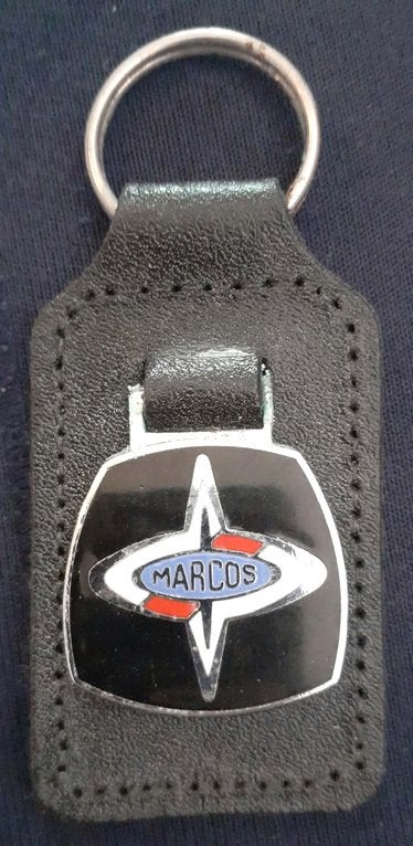 porte clé publicitaire émaillé sur cuir marcos, Ophalen of Verzenden, Zo goed als nieuw, Merk