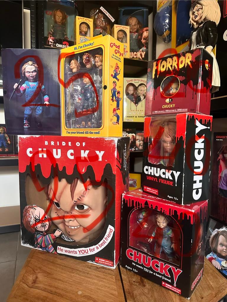 Chucky, Verzamelen, Poppen, Ophalen of Verzenden, Zo goed als nieuw