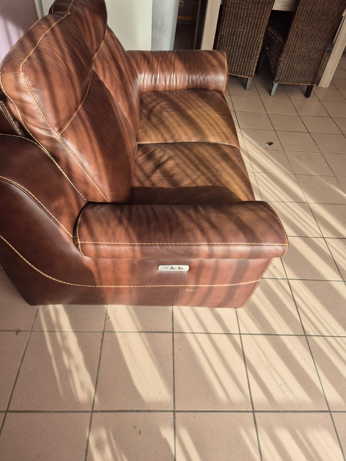 Divan Relax cuire Château daxe, Enlèvement, Cuir