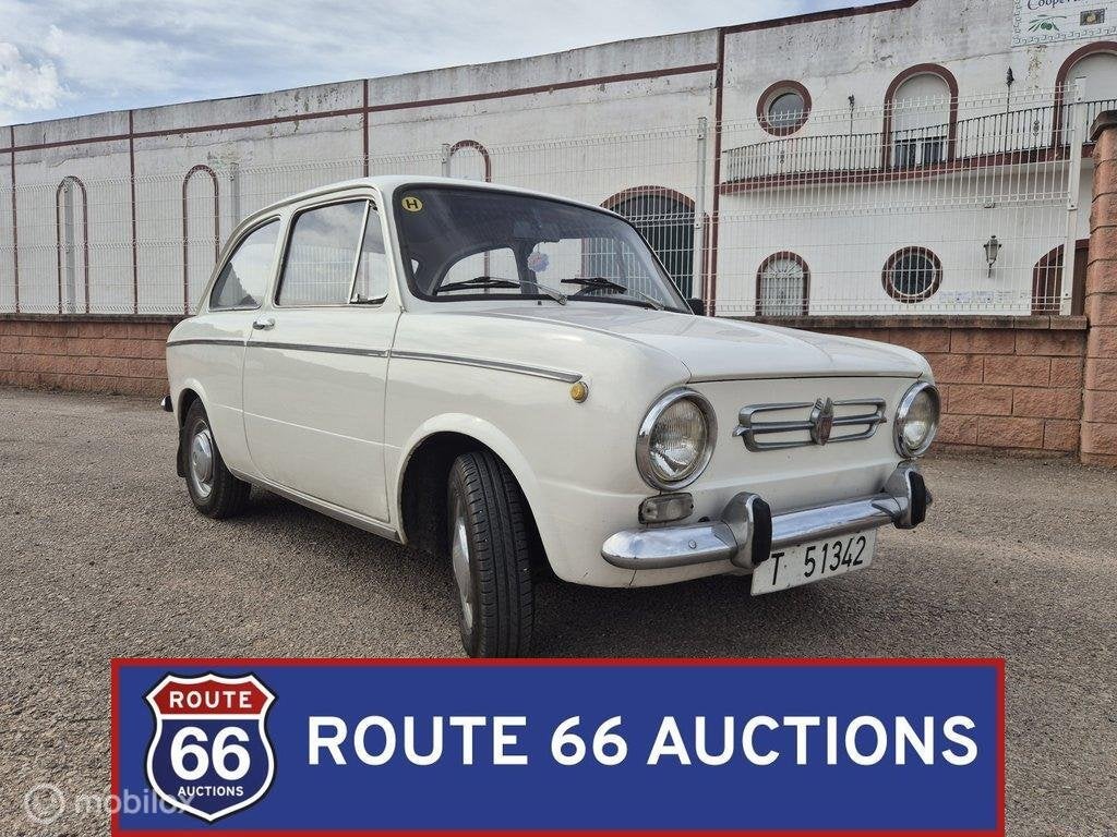 Seat 850 | 1966 | Route 66 Auctions, Auto's, Zwart, Bedrijf, Handgeschakeld, Overige carrosserie