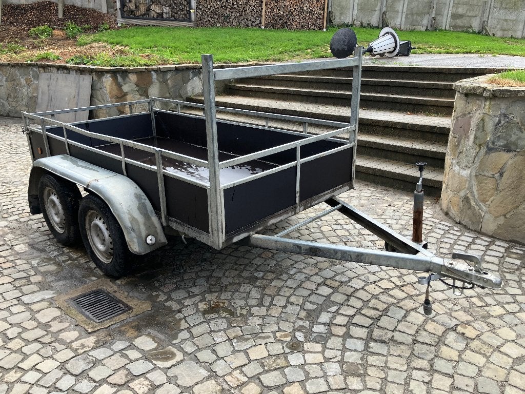 aanhangwagen remorque dubbelasser binnenbak 2.50/1.25, Ophalen, Gebruikt