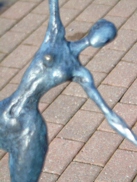Naakte vrouw in brons gesigneerd, MILO, moderne kunst, Ophalen of Verzenden, Brons