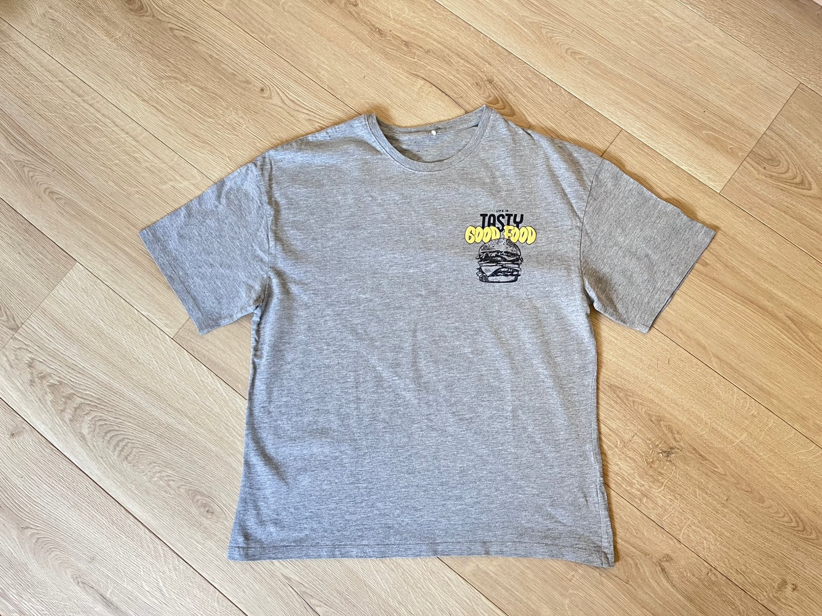 Grijze t-shirt Name-it maat 14 jaar, Ophalen of Verzenden, Gebruikt, Jongen of Meisje, Shirt of Longsleeve
