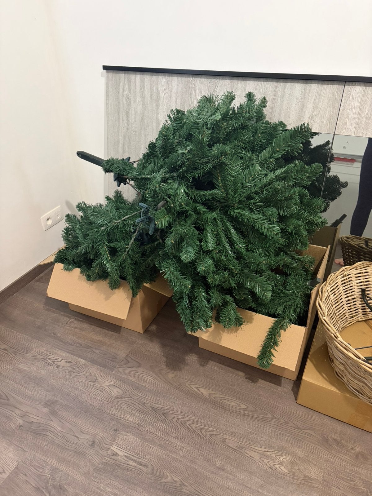 Kerstboom te koop. 1 keer opgezet., Ophalen, Zo goed als nieuw