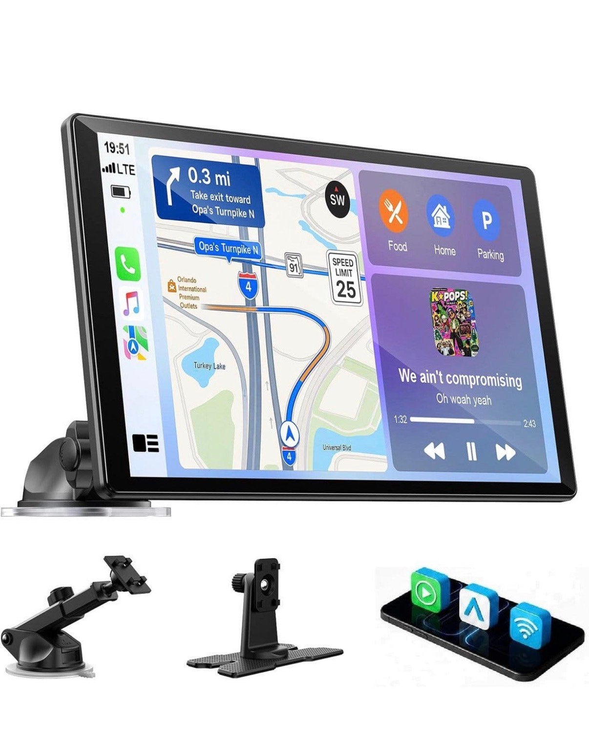 10" touchscreen voor voertuigen, Ophalen of Verzenden, Nieuw