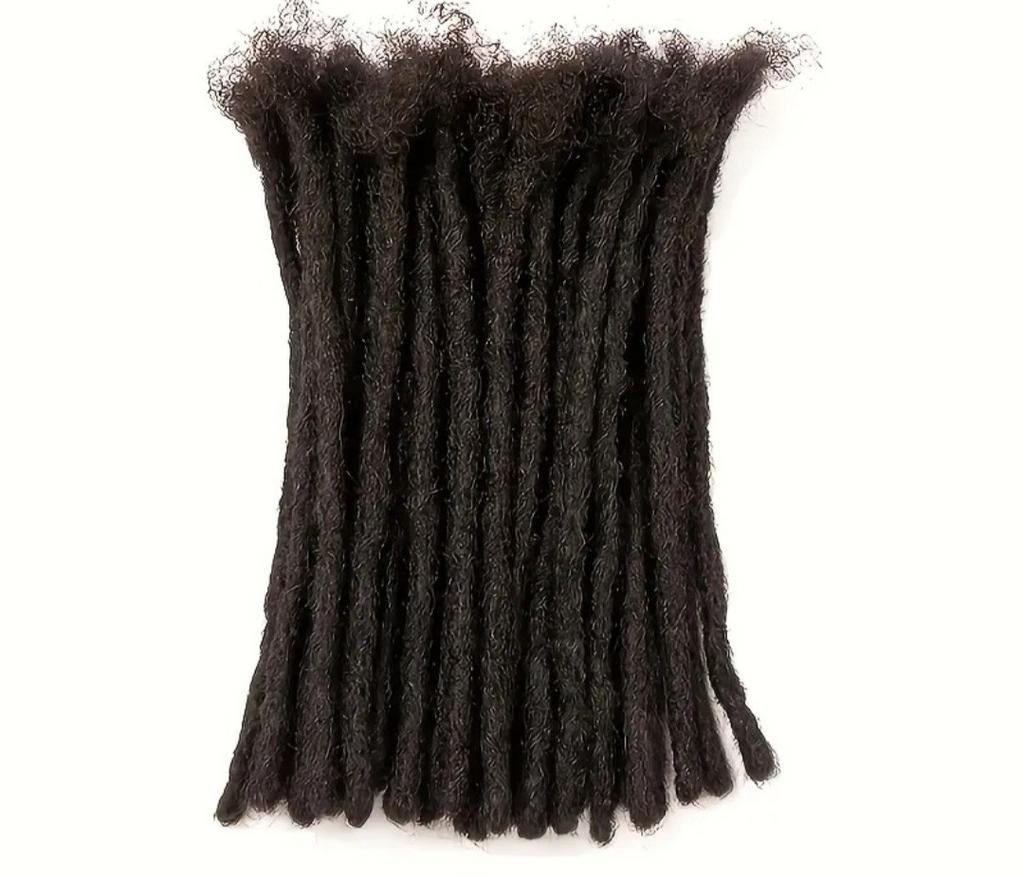 Set met natuurlijke pluizige dreadlock-wieken