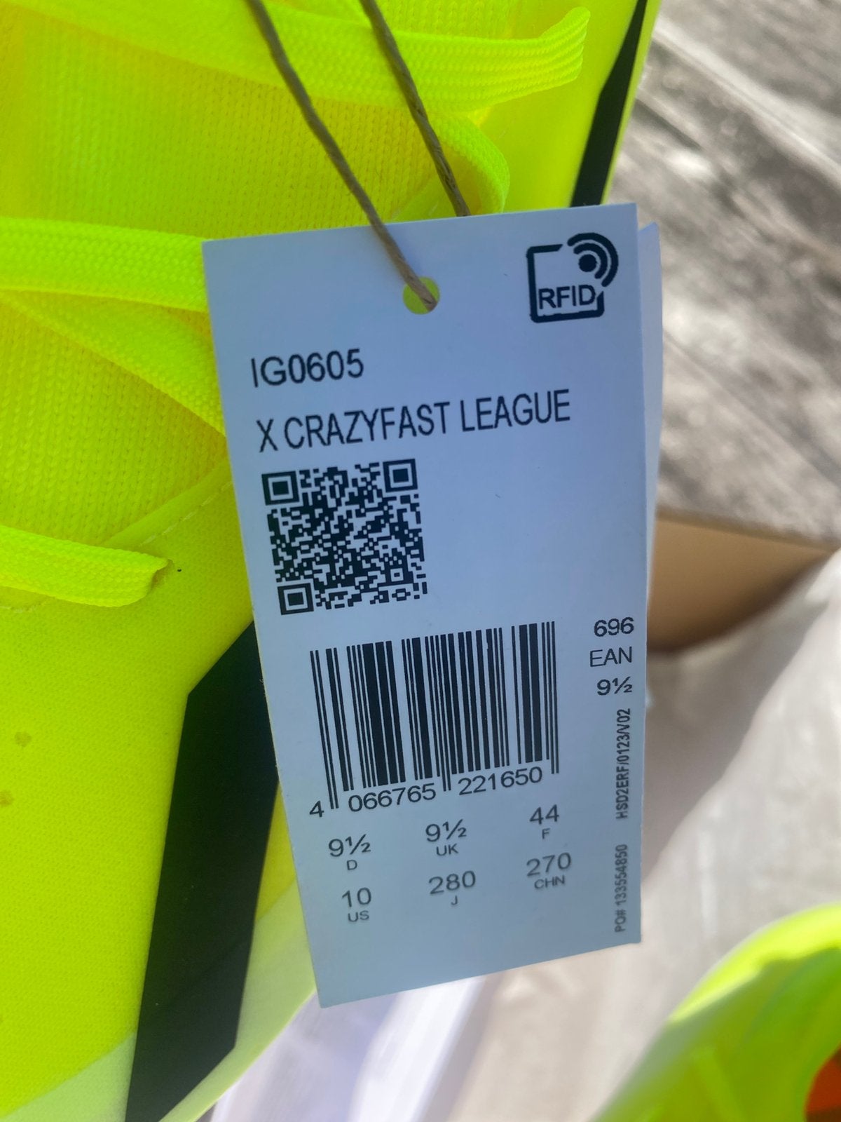 Chaussure de football Crazyfast Adidas m44, Neuf, Enlèvement, Taille L, Chaussures