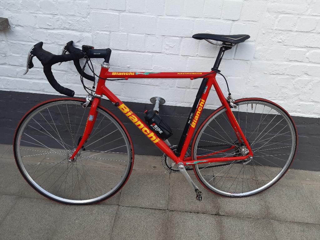 racefiets bianchi rood, Fietsen en Brommers, Ophalen, Gebruikt, 53 tot 57 cm, Minder dan 10 versnellingen