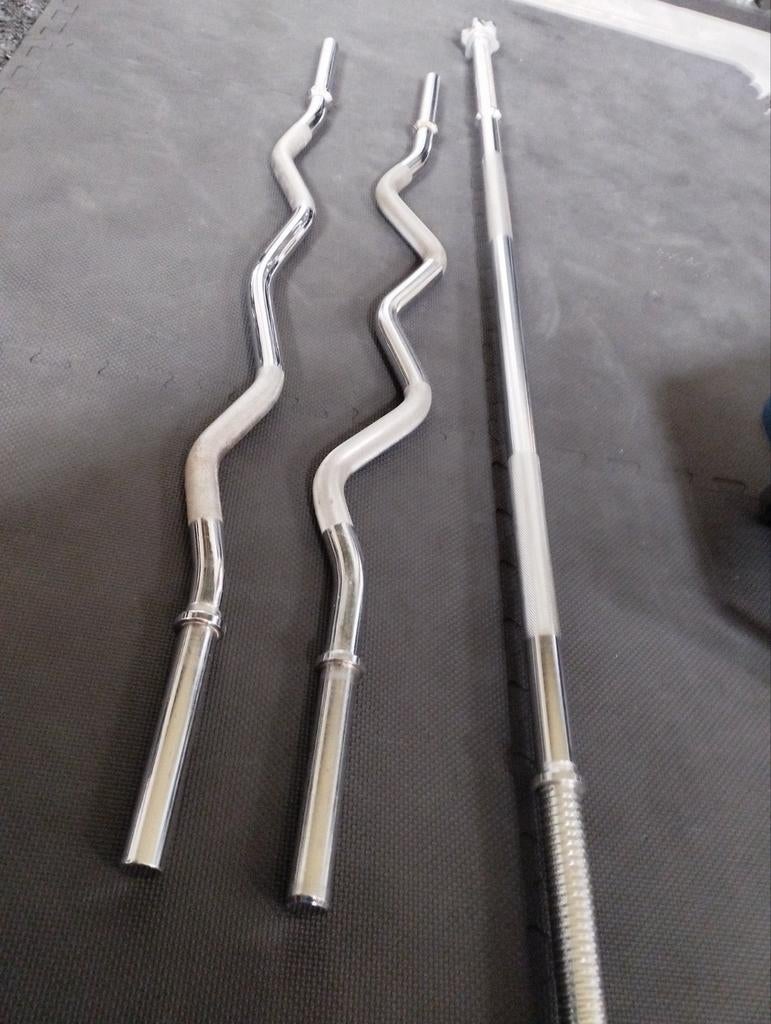 2 barres ez curl barre droite 160cm, Enlèvement