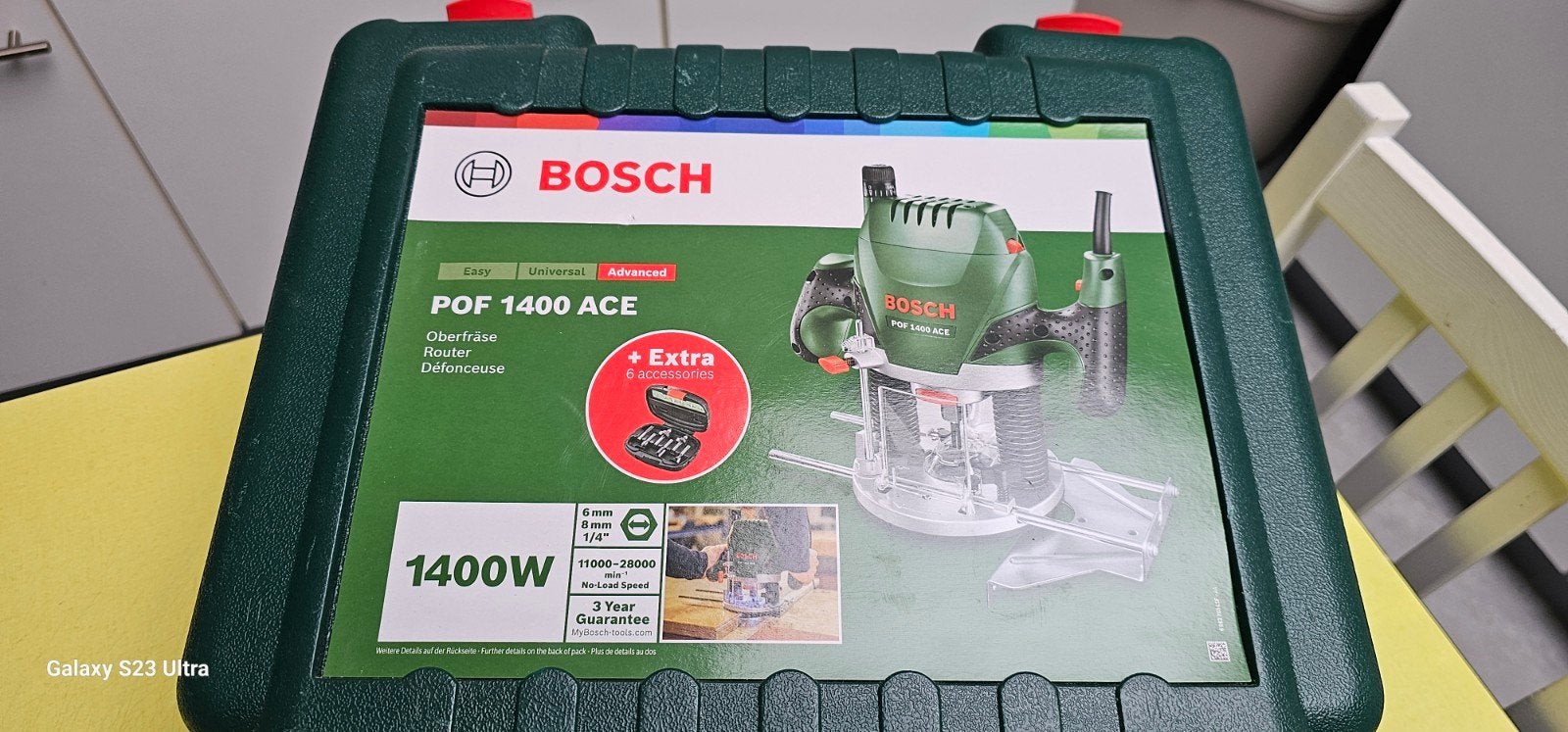 defonceuse bosh, Enlèvement
