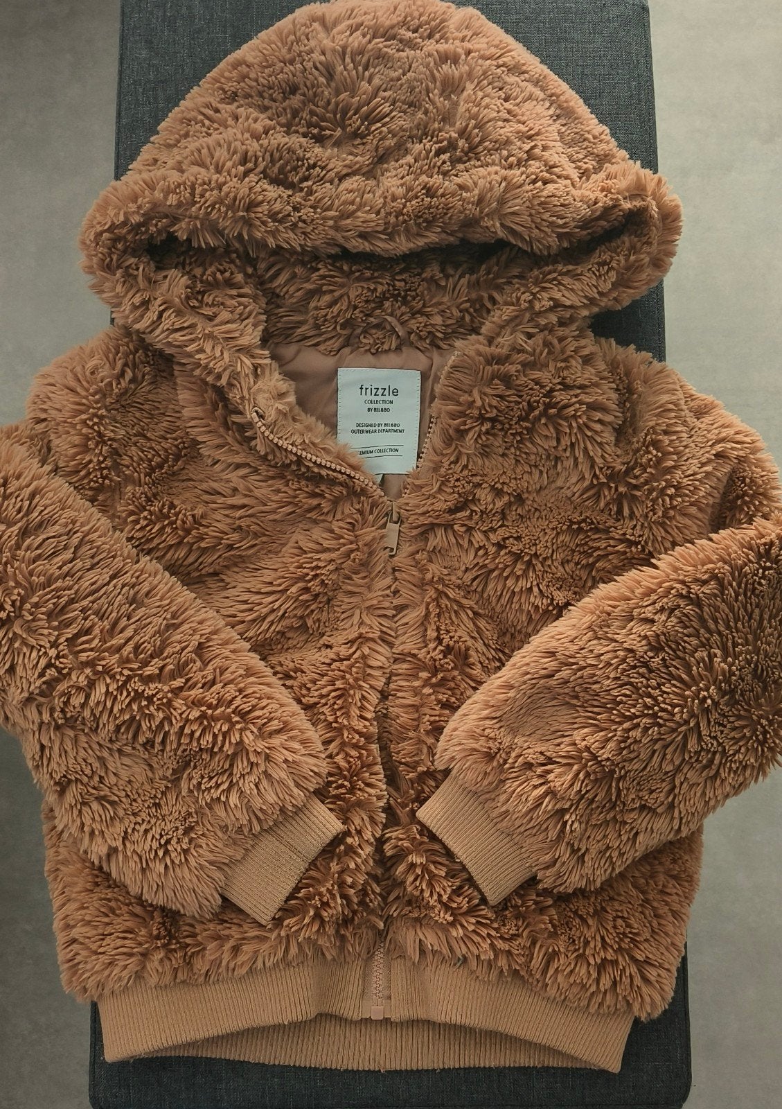 fluffy jas meisjes maat 146, Kinderen en Baby's, Ophalen, Gebruikt, Meisje, Frizzle by Bel & Bo