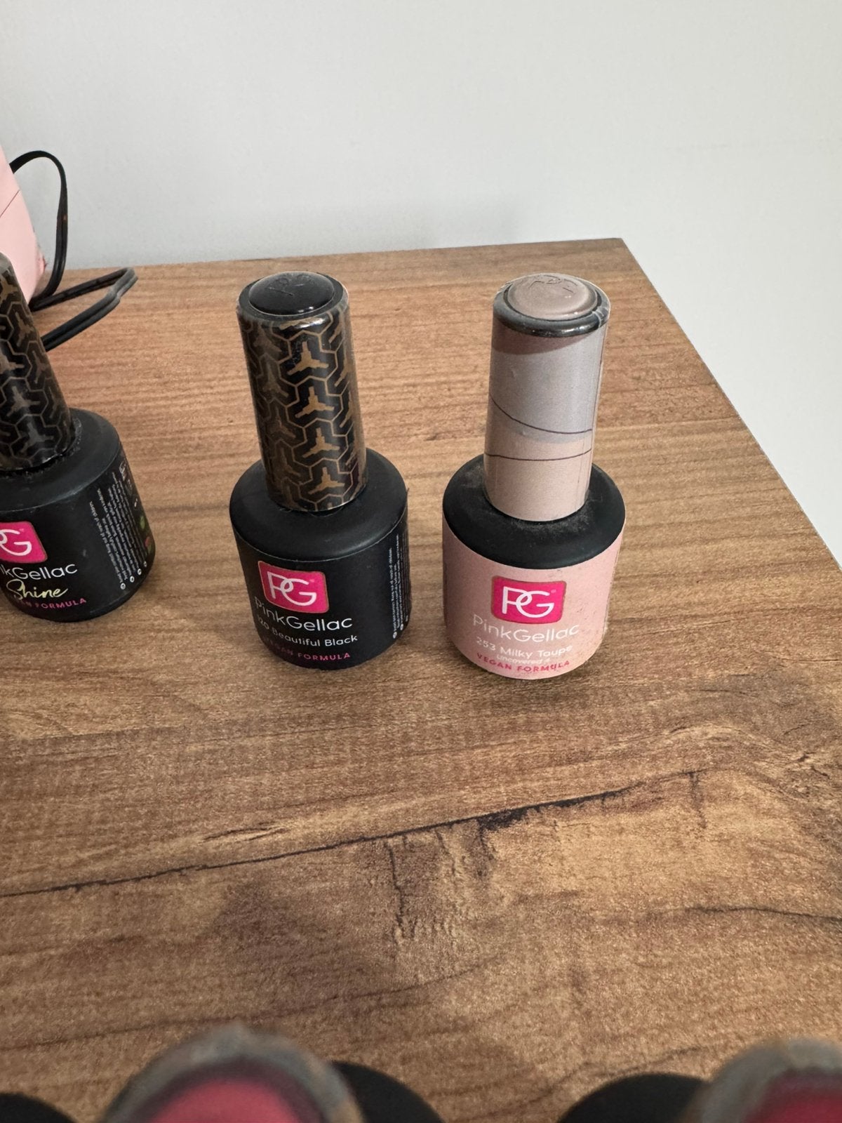 Pink Gellac set nagelmachine + kleurtjes, Ophalen, Zo goed als nieuw, Handen en Nagels