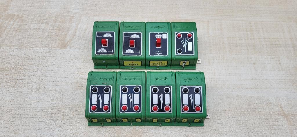 set fleischmann schakelaars 8 stuks, Ophalen of Verzenden, Zo goed als nieuw, Fleischmann