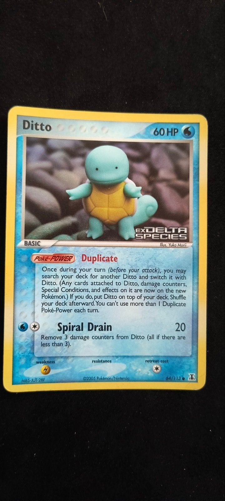 Ditto ex Delta Species 64/113, Enlèvement ou Envoi, Utilisé, Cartes en vrac, Foil