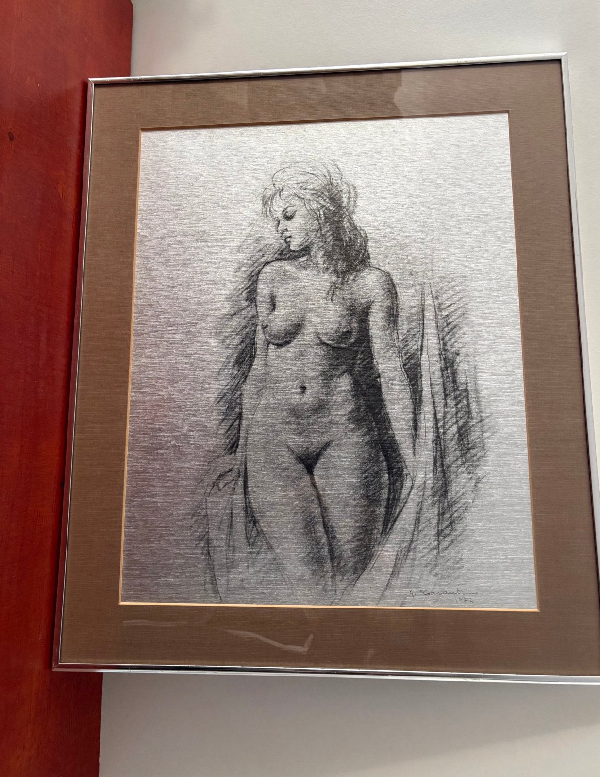 Schilderij van G. Tarantino 1972 (Giuseppe Tarantion), Antiek en Kunst, Kunst | Tekeningen en Fotografie, Ophalen of Verzenden
