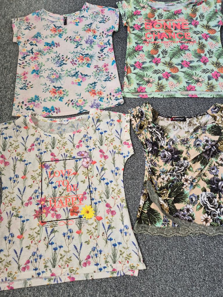 dames zomer tshirts maat m, Kleding | Dames, T-shirts, Maat 38/40 (M), Overige kleuren, Ophalen of Verzenden, Zo goed als nieuw