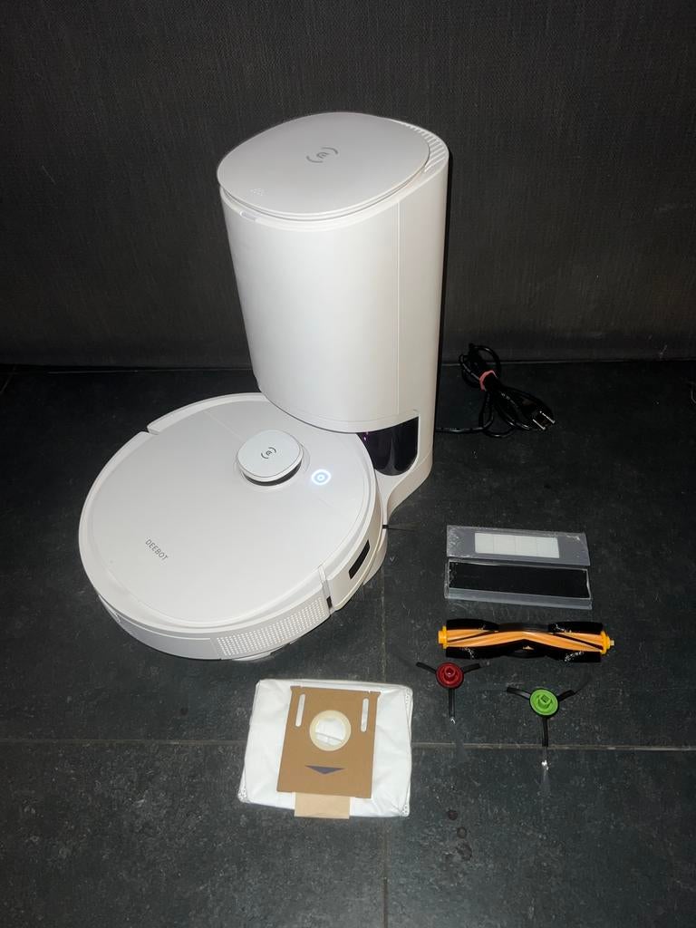 DEEBOT T9+ met accessoires (nieuwstaat), Enlèvement, Comme neuf, Sac à poussière, Aspirateur robot