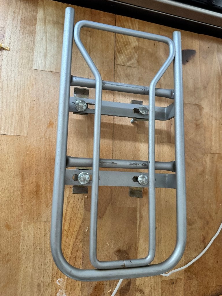 Opzetstuk Frame bagagedrager voor fietstoeltje, Fietsen en Brommers, Ophalen of Verzenden, Gebruikt, Achterzitje