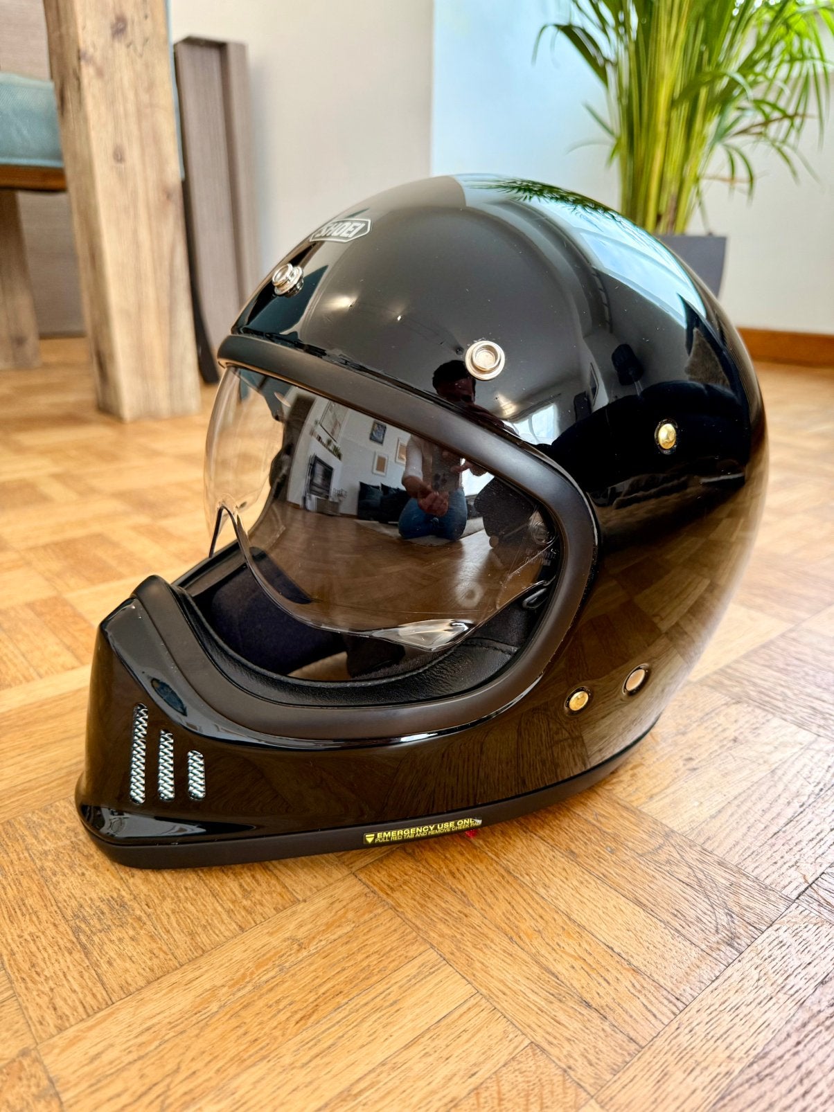 SHOEI EX-ZERO Noir brillant – Devenu rare en taille M !, Seconde main, Casque intégral, Enlèvement, Shoei