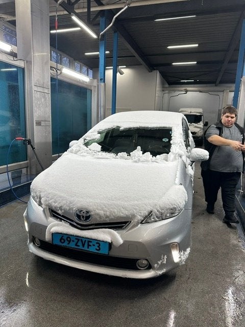 Toyota Prius wagon 2013 motorschade accu slecht ex taxi, Autos, Cuir, Argent ou Gris, Achat, 7 places