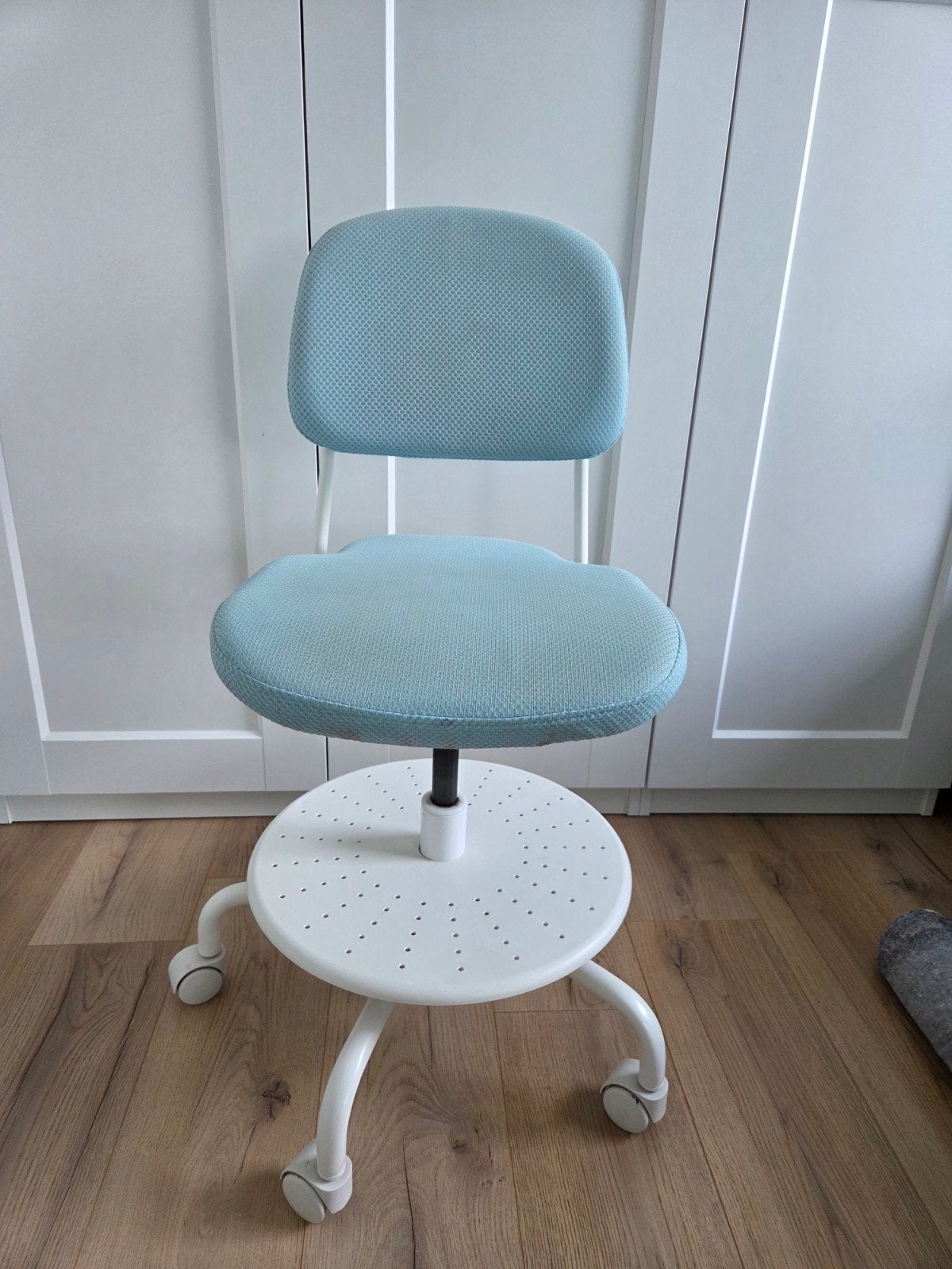 Chaise de bureau Ikea Vimund turquoise clair, Enlèvement, Utilisé, Chaise de bureau
