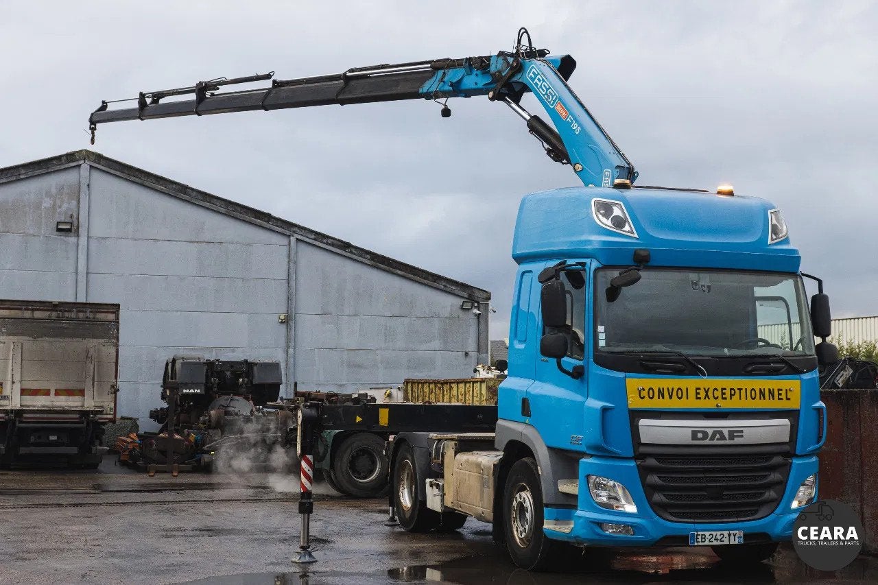 DAF CF 400 Fassi F195 Dynamic 5 ext. RADIO PERFECT CONDITION, Achterwielaandrijving, Euro 6, Bedrijf, DAF