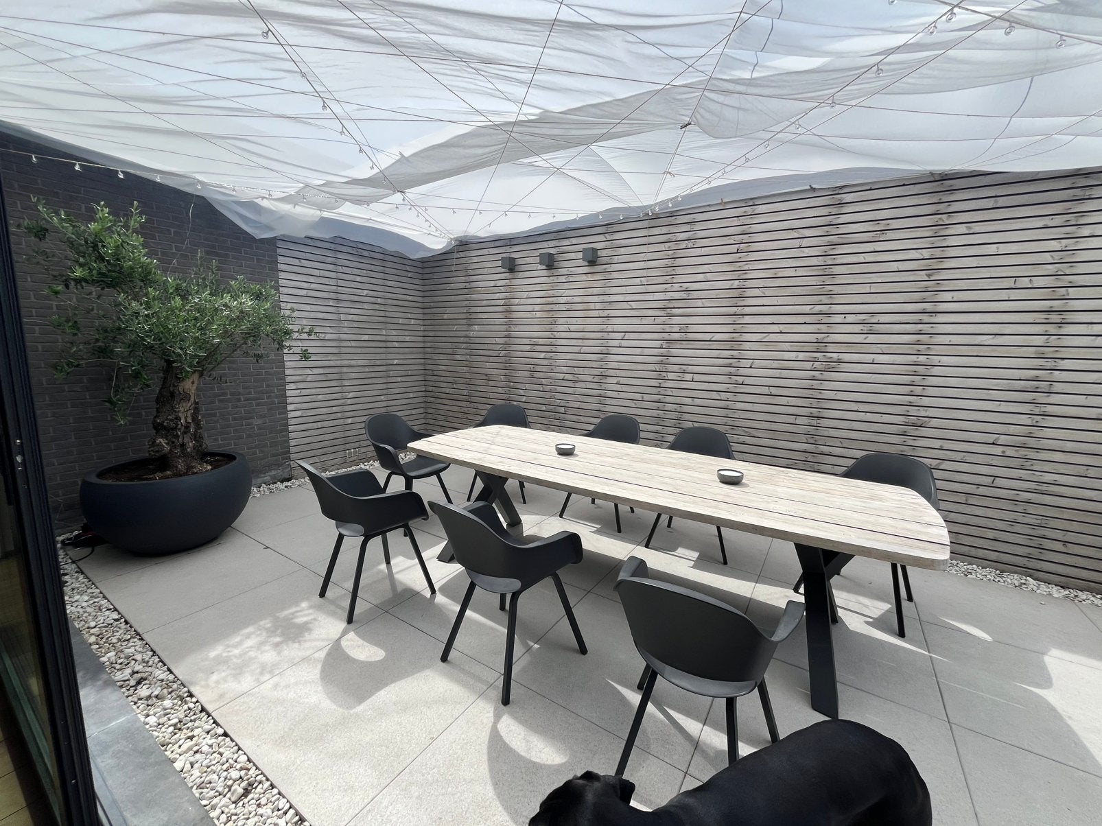 Terras betontegels 80cm*80cm - 38mm dik, Tuin en Terras, Ophalen, Gebruikt, 10 m² of meer, Beton
