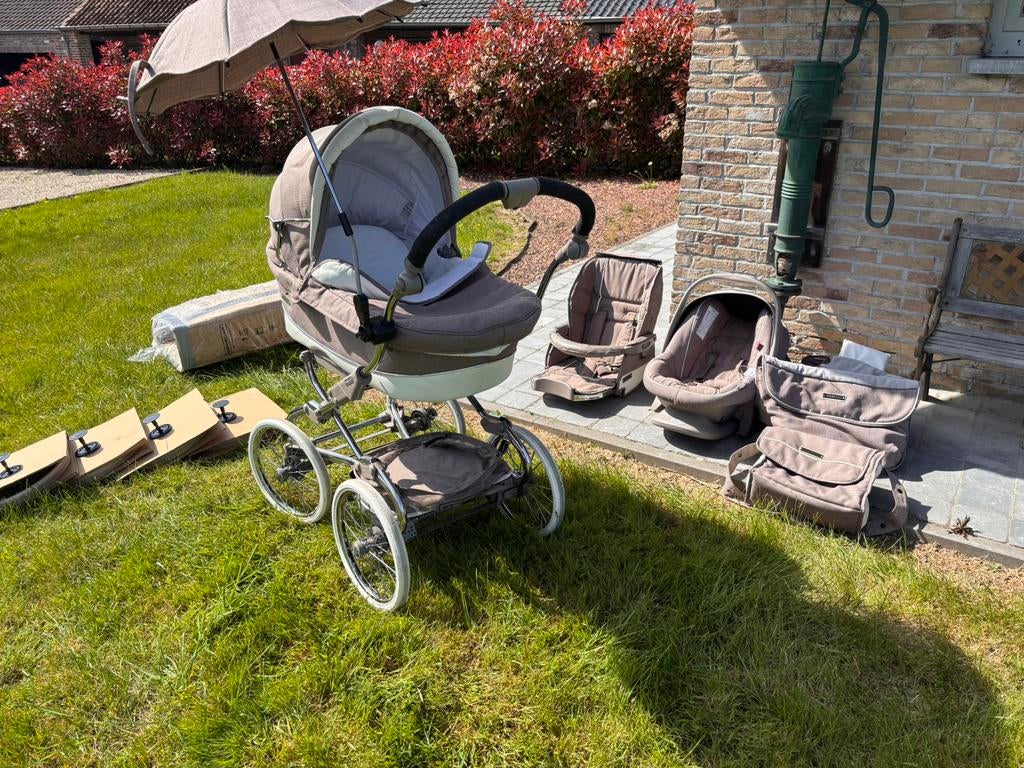 Bebecar 3in1 - met extra wielen, Kinderen en Baby's, Ophalen, Gebruikt, Overige merken, Verstelbare rugleuning
