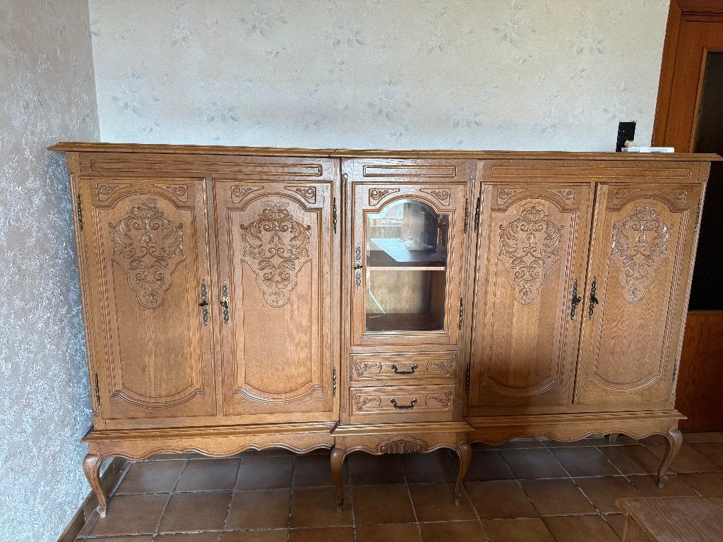 Wandkasten set in landelijke/Louis XV-stijl, Antiek en Kunst, Ophalen