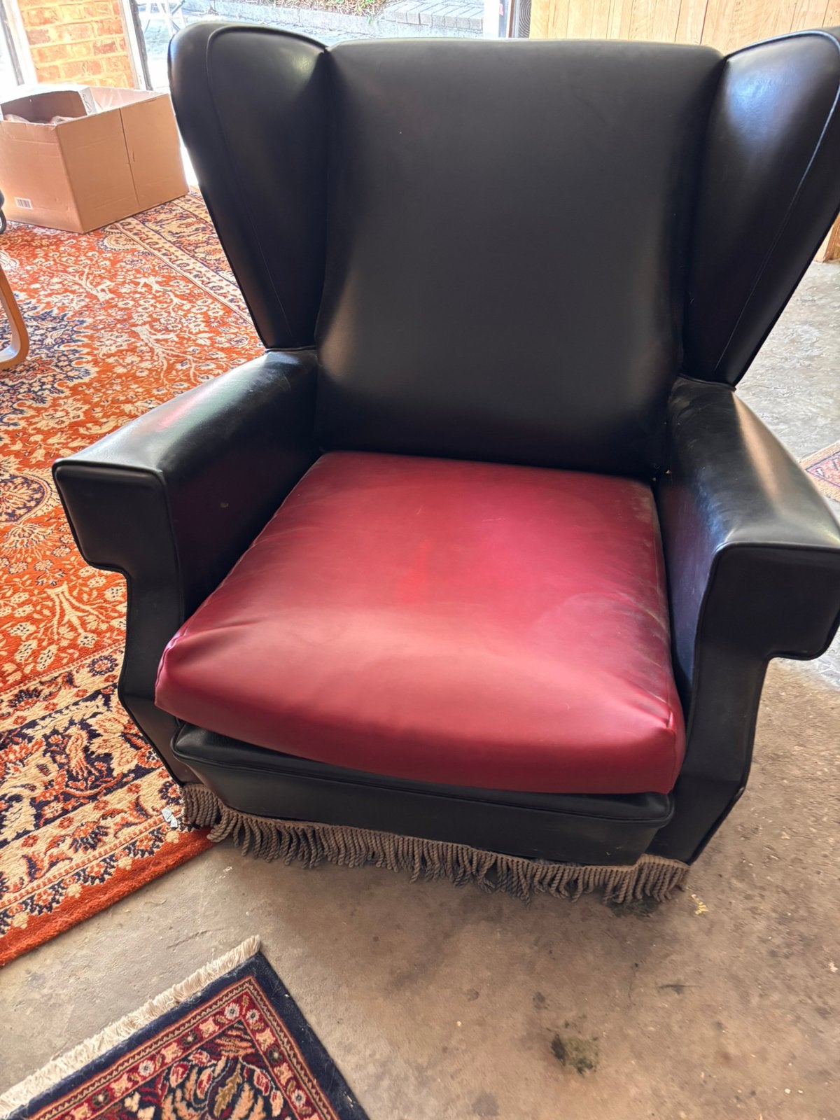 Oude zetel, Huis en Inrichting, Fauteuils, Ophalen, Zo goed als nieuw