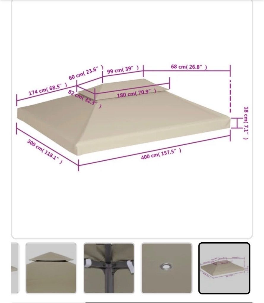 Nieuw tentdoek 3x4 - Nieuwprijs 99€, Tuin en Terras, Ophalen, Opvouwbaar, Minder dan 4 meter, Nieuw