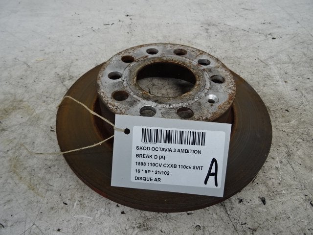 REMSCHIJF ACHTER Skoda Octavia Combi (5EAC), Gebruikt, Skoda